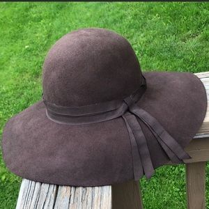 Ralph Lauren Brown Felt Floppy Hat